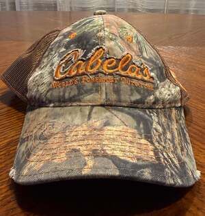 Cabela's World's Foremost Outfitter Camo Trucker Hat